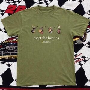 Gildan Green T Shirt National Geographic Green Beetle Band Tee